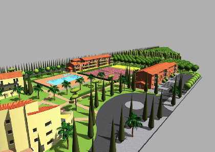 Angled View of the Complex